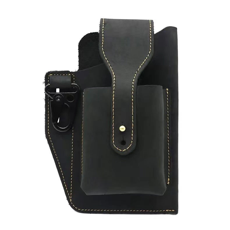 Leather outdoor fanny pack Coffee