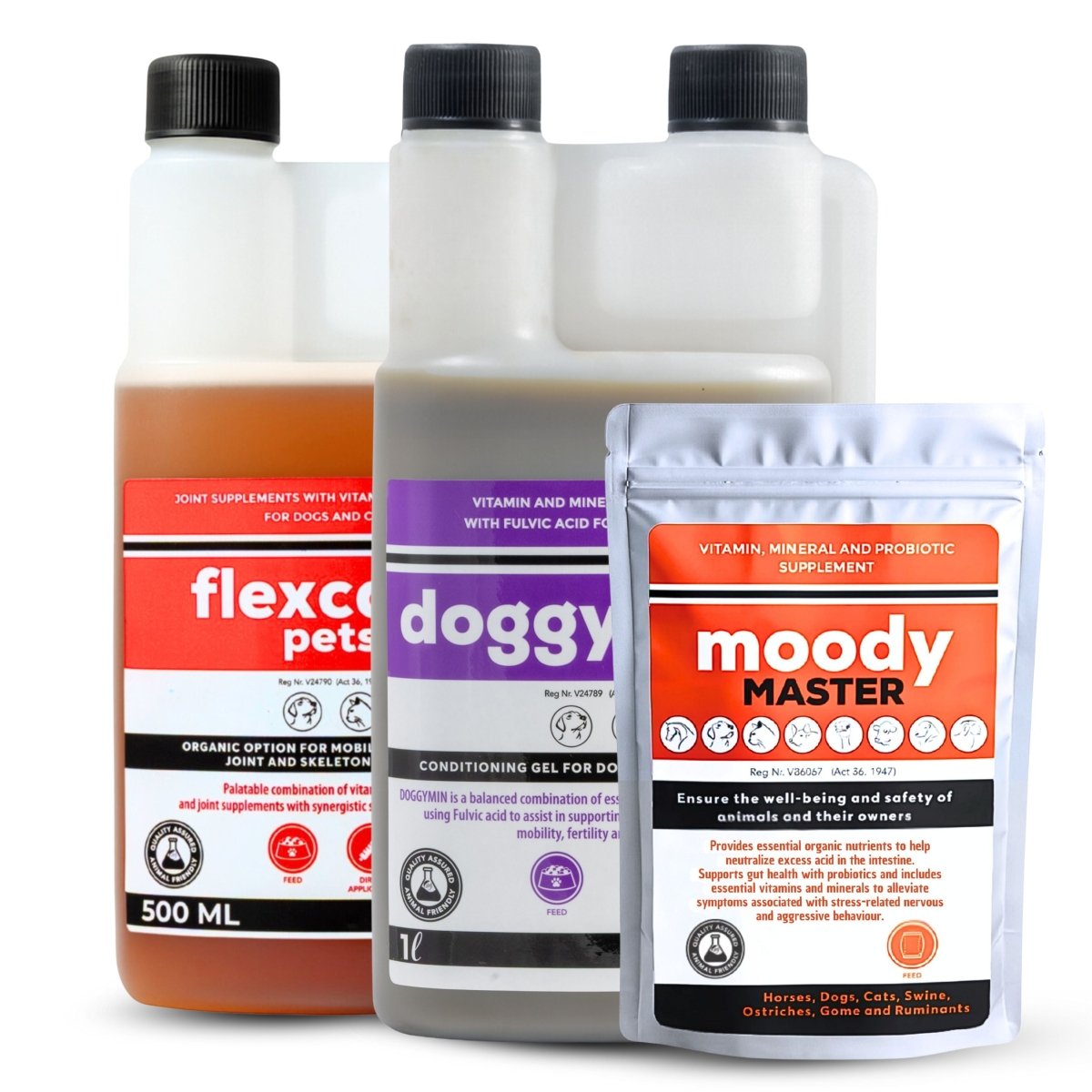 Flexcare, Doggymin & Moody Master (Ultimate Wellness for Dogs & Cats)
