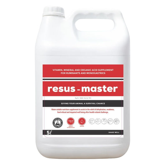 Resus-Master - Emergency Recovery, Vitality & Hydration Support for Livestock (5L)