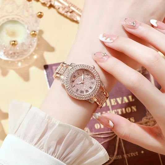 Luxury Encrusted Bracelet Watch For Womens